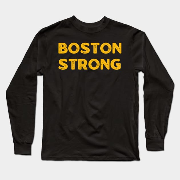 Boston Strong Long Sleeve T-Shirt by tiden.nyska